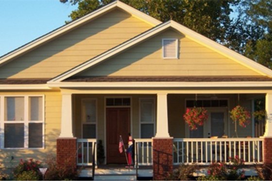 Exterior - Front Elevation for Craftsman House Plan #63-247 - 2 bed, 2 bath
