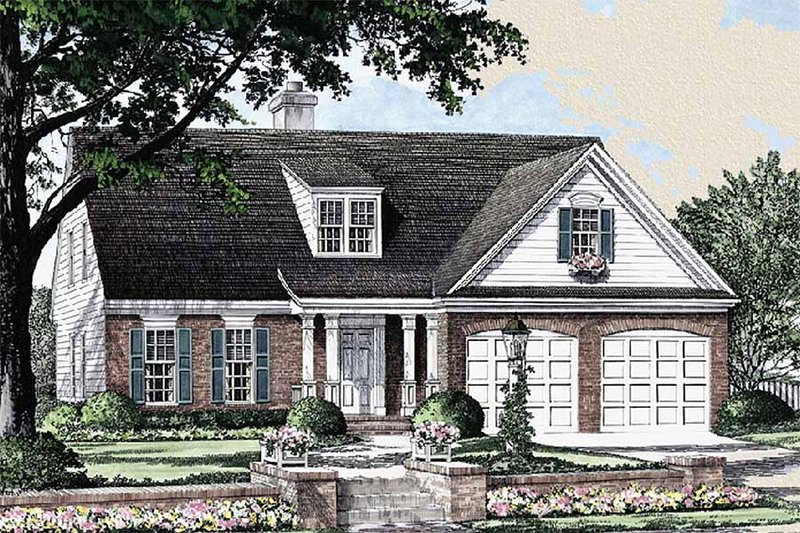 Home Plan - Traditional Exterior - Front Elevation Plan #137-196
