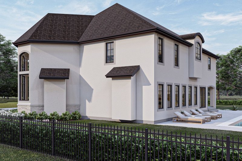 House Blueprint - Exterior - Other Elevation 2 for Mediterranean House Plan #455-174 - 4 bed, 3.5 bath