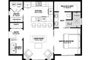 Cottage Style House Plan - 1 Beds 1 Baths 796 Sq/Ft Plan #126-222 