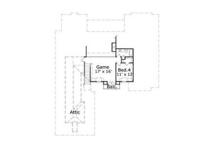 Floor Plan - Upper Floor for European House Plan #411-594 - 5 bed, 3.5 bath