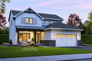 Farmhouse Exterior - Front Elevation Plan #51-1380