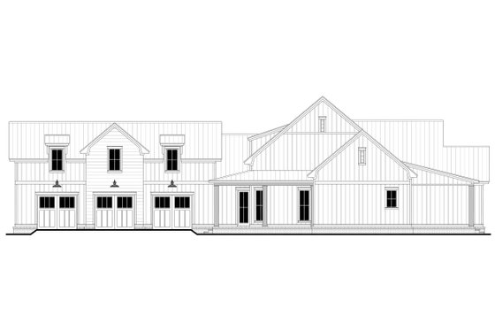 Exterior - Other Elevation 1 for Farmhouse House Plan #430-319 - 4 bed, 3.5 bath