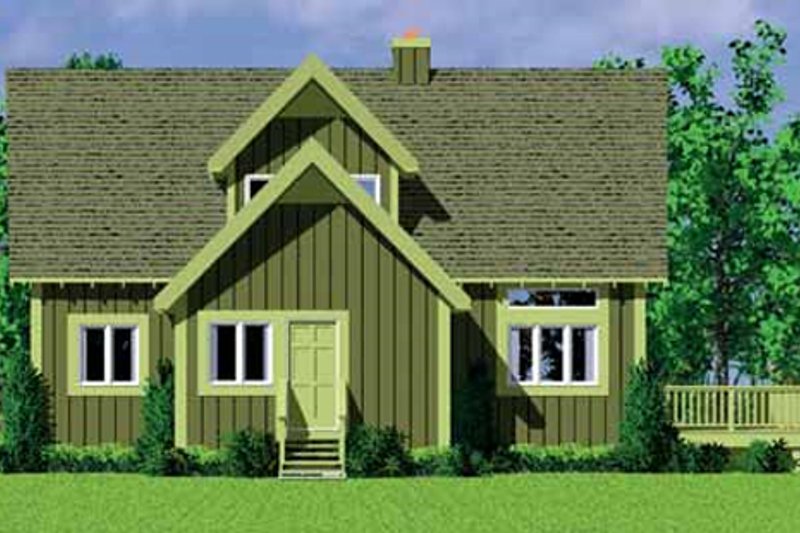House Blueprint - Exterior - Other Elevation 1 House Plan #72-478 - 4 bed, 2 bath