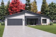Modern Style House Plan - 3 Beds 2 Baths 1700 Sq/Ft Plan #1096-179 Exterior 