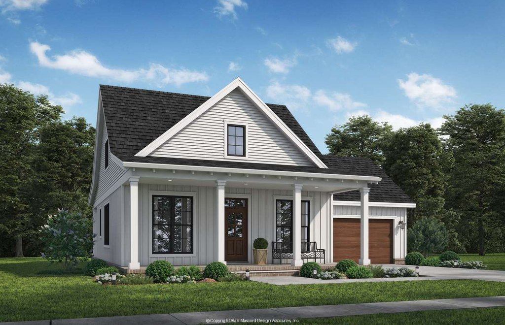 Exterior - Front Elevation 2 for Farmhouse House Plan #48-1223 - 3 bed, 1.5 bath