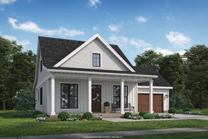 Architectural House Design - Exterior - Front Elevation for Farmhouse House Plan #48-1223 - 3 bed, 1.5 bath