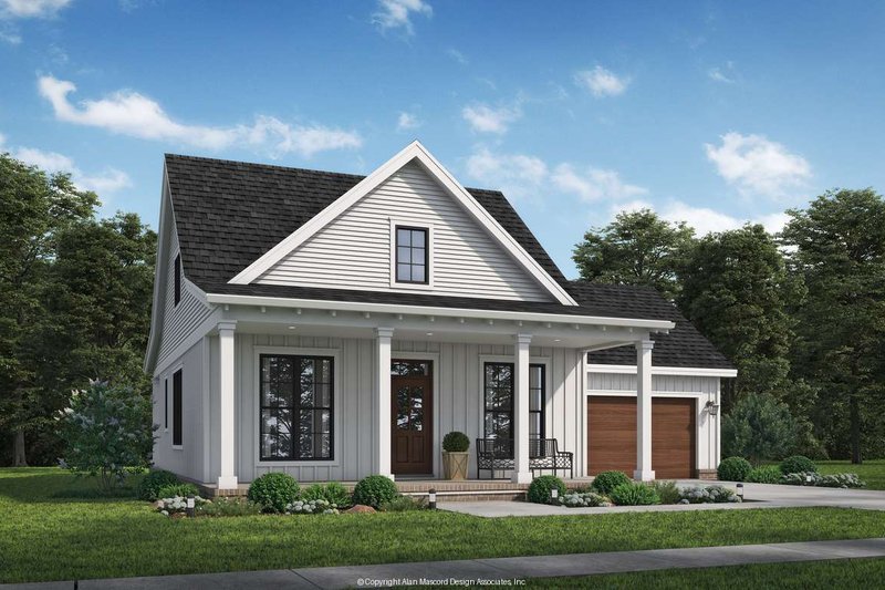 Architectural House Design - Exterior - Front Elevation 2 for Farmhouse House Plan #48-1223 - 3 bed, 1.5 bath