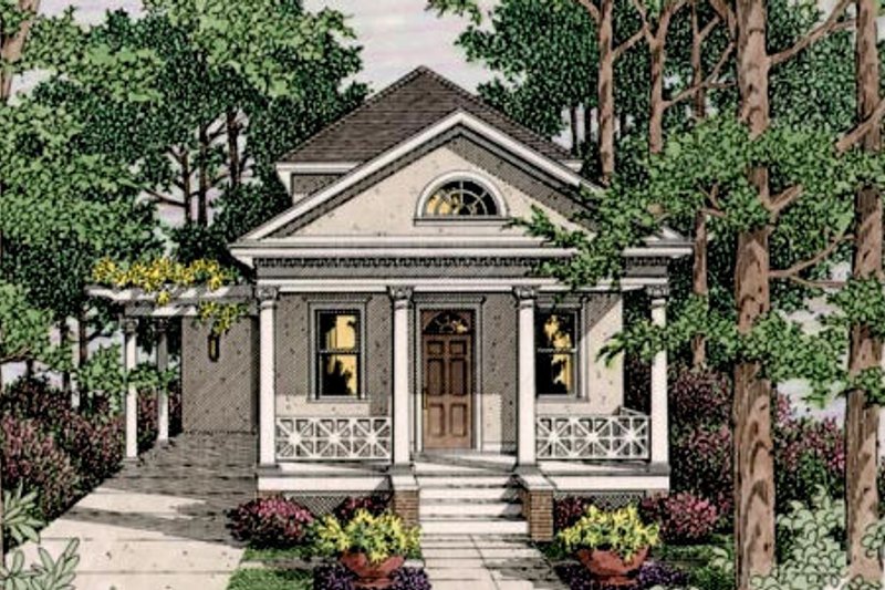 Colonial Style House Plan - 3 Beds 2.5 Baths 1778 Sq/Ft Plan #406-9611