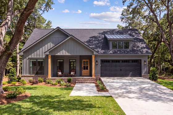 Exterior - Front Elevation 4 for Farmhouse House Plan #430-452 - 3 bed, 2 bath