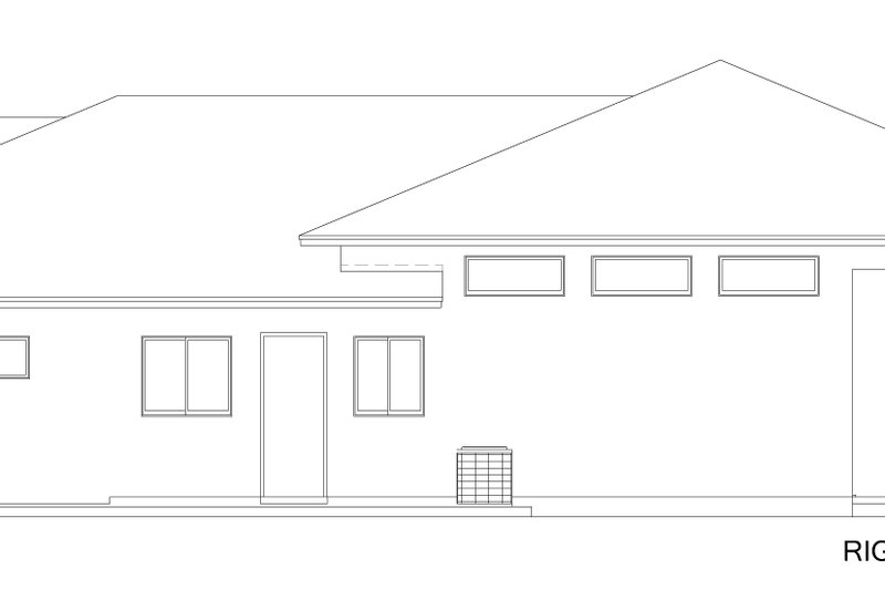 House Design - Exterior - Other Elevation 1 for Contemporary House Plan #1058-216 - 3 bed, 2.5 bath