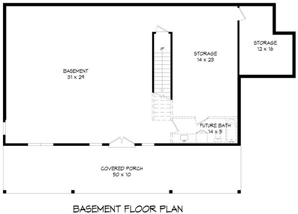 Dream House Plan - Farmhouse Floor Plan - Lower Floor Plan #932-1013