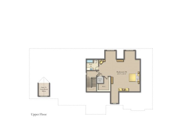 Home Plan - Craftsman Floor Plan - Upper Floor Plan #1057-42