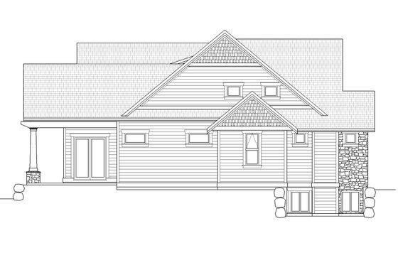 Exterior - Other Elevation 1 for Craftsman House Plan #1086-12 - 3 bed, 2.5 bath
