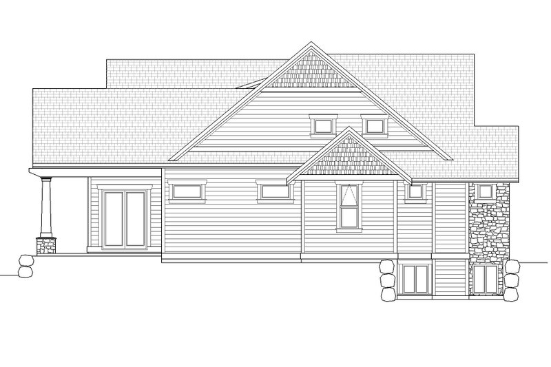 Dream House Plan - Exterior - Other Elevation 1 for Craftsman House Plan #1086-12 - 3 bed, 2.5 bath