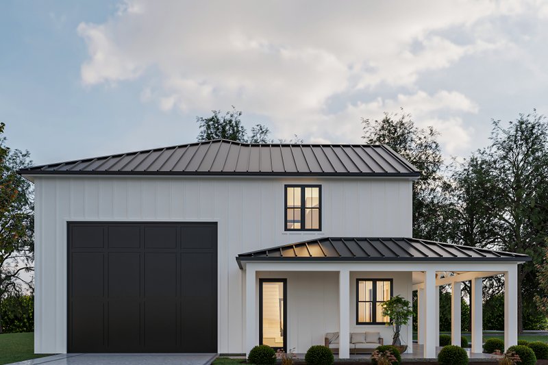 Architectural House Design - Exterior - Other Elevation 2 for Barndominium House Plan #1112-14 - 3 bed, 2.5 bath