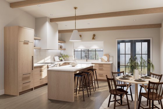 Interior - Kitchen for Cabin House Plan #1114-6 - 3 bed, 2 bath