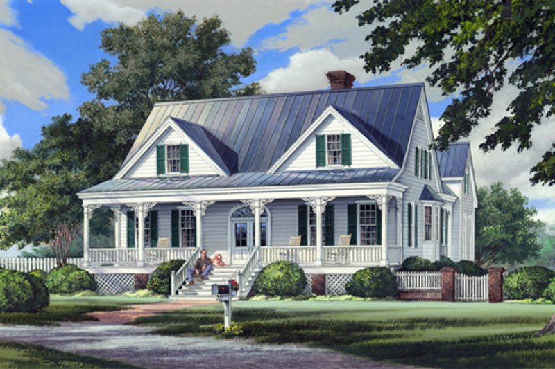 Home Plan - Southern Exterior - Front Elevation Plan #137-265