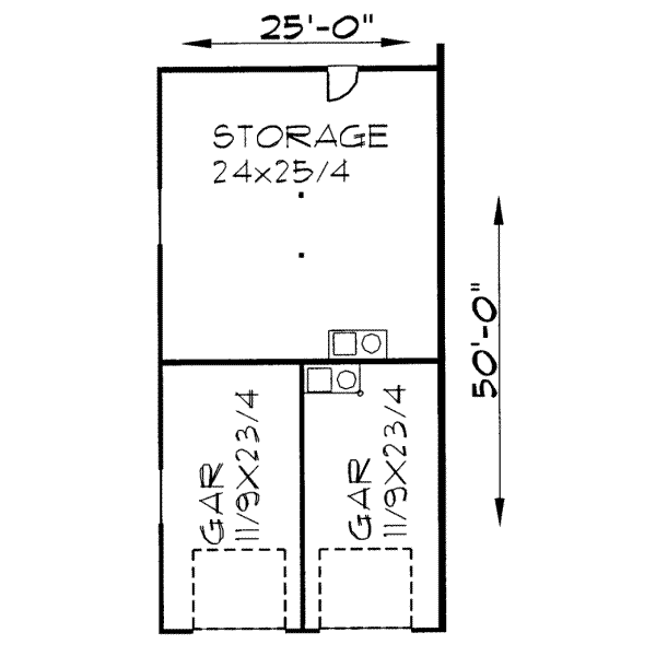 Traditional Floor Plan - Lower Floor Plan #303-389