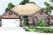 European Style House Plan - 3 Beds 2 Baths 1481 Sq/Ft Plan #52-108 