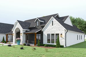 Exterior - Other Elevation for Farmhouse House Plan #1112-3 - 4 bed, 4.5 bath