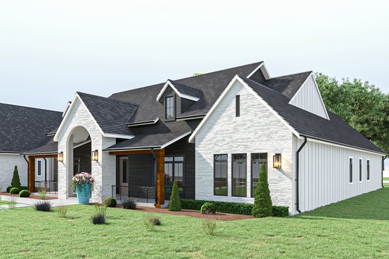 Exterior - Other Elevation for Farmhouse House Plan #1112-3 - 4 bed, 4.5 bath
