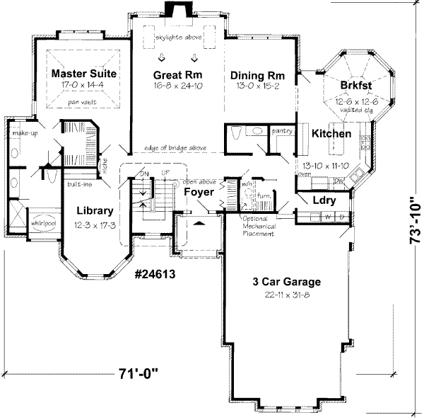 European Floor Plan - Main Floor Plan #312-150