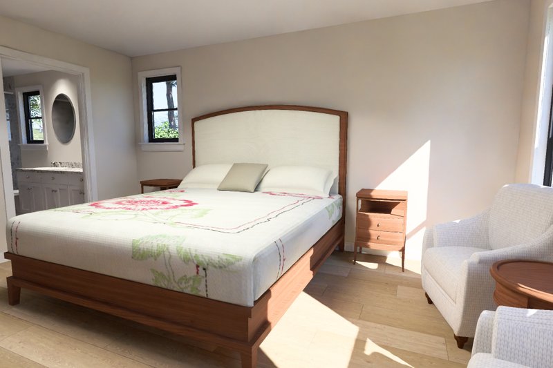 Architectural House Design - Interior - Master Bedroom for Traditional House Plan #513-2458 - 3 bed, 2 bath