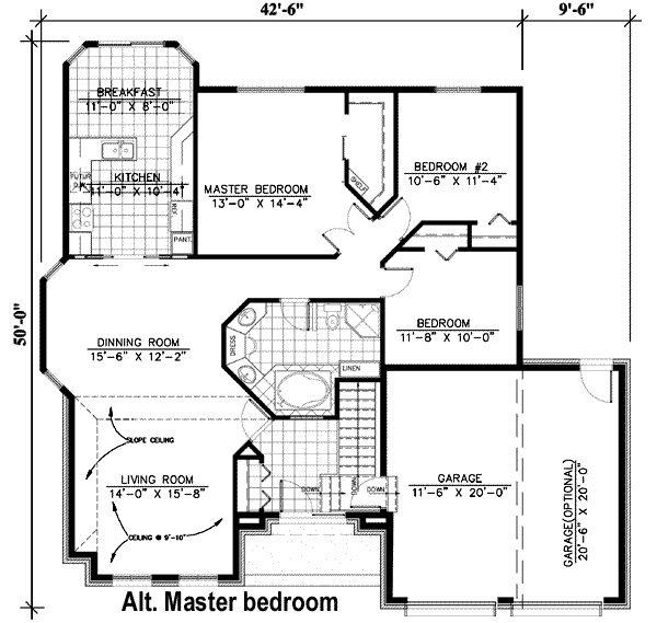 European Floor Plan - Other Floor Plan #138-135