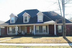 Country Exterior - Front Elevation Plan #81-13713