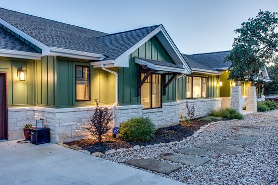 Exterior - Front Elevation 4 for Craftsman House Plan #935-12 - 3 bed, 2 bath