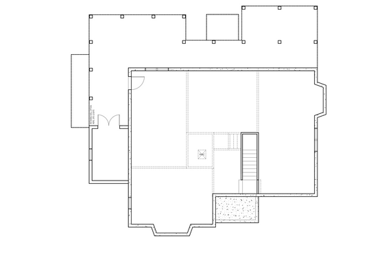 Floor Plan - Lower Floor for Farmhouse House Plan #1079-5 - 4 bed, 2.5 bath