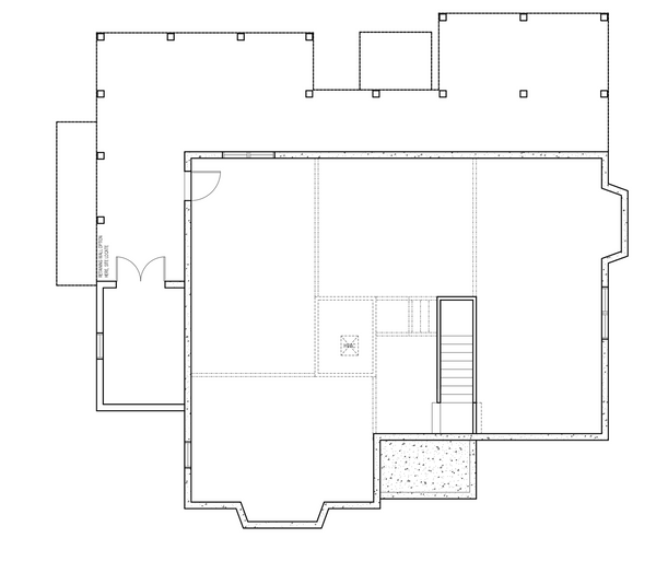 House Blueprint - Farmhouse Floor Plan - Lower Floor Plan #1079-5