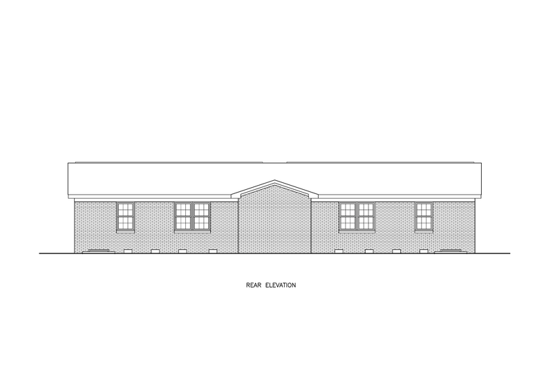 House Blueprint - Exterior - Other Elevation 1 for Bungalow House Plan #54-657 - 6 bed, 2 bath
