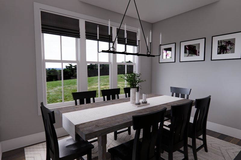 House Blueprint - Interior - Dining Room for Farmhouse House Plan #51-1227 - 4 bed, 2 bath