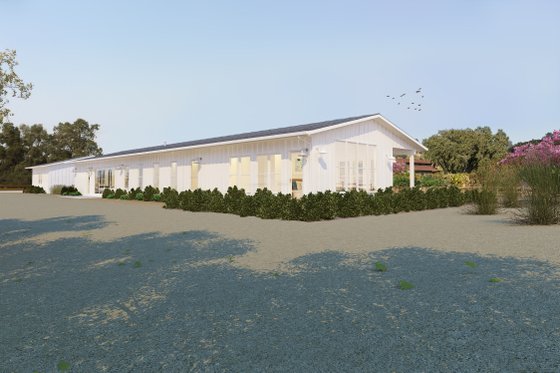 Exterior - Other Elevation 3 for Ranch House Plan #888-16 - 2 bed, 2 bath