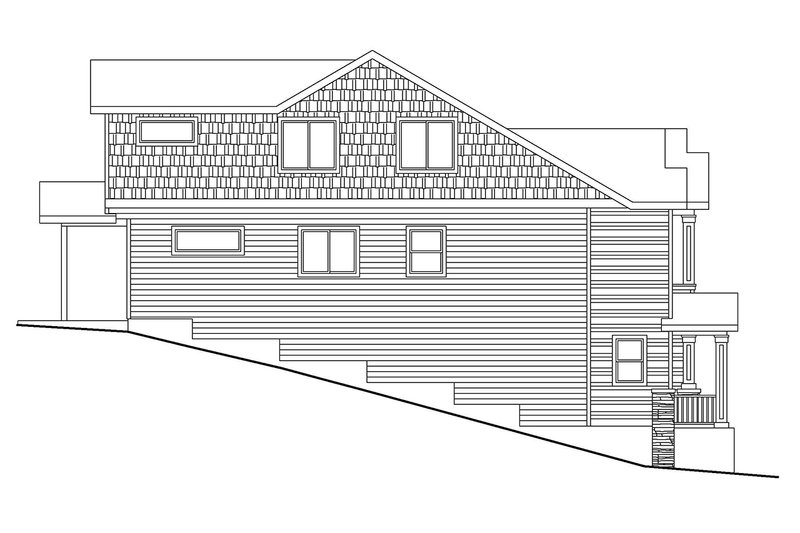 Home Plan - Exterior - Other Elevation for Craftsman House Plan #124-1473 - 6 bed, 4.5 bath