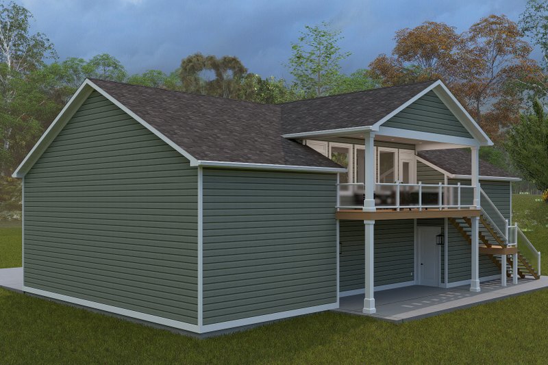 Architectural House Design - Exterior - Rear Elevation for Farmhouse House Plan #1060-343, 0 bath