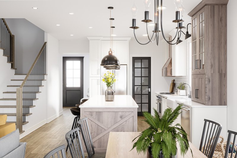 Architectural House Design - Interior - Dining Room for Farmhouse House Plan #23-2788 - 3 bed, 2.5 bath