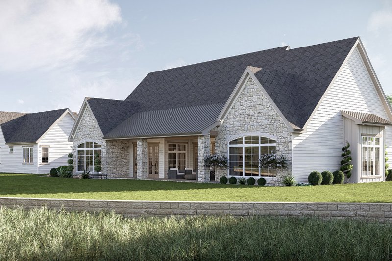 House Blueprint - Exterior - Other Elevation 1 for Modern House Plan #455-331 - 3 bed, 3.5 bath