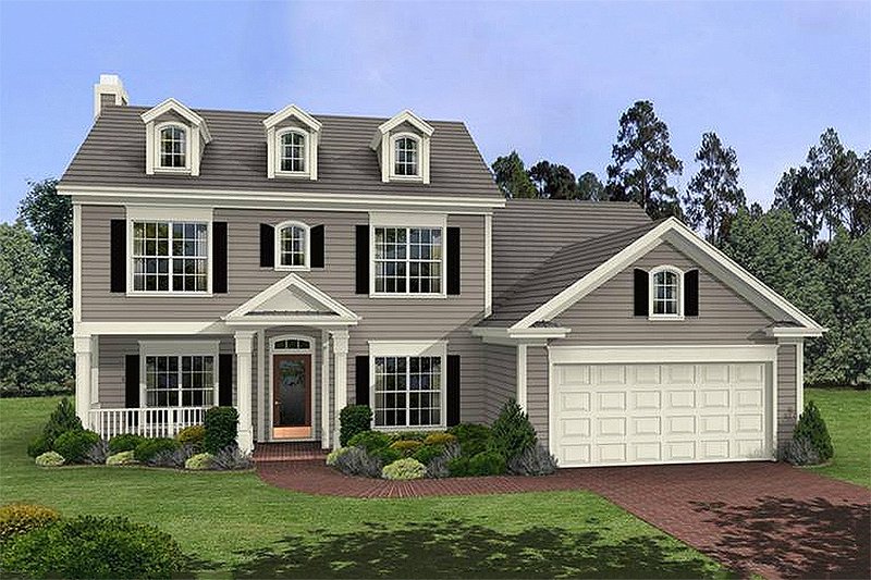 House Design - Southern Exterior - Front Elevation Plan #56-233