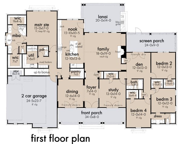 Home Plan - Farmhouse Floor Plan - Main Floor Plan #120-271