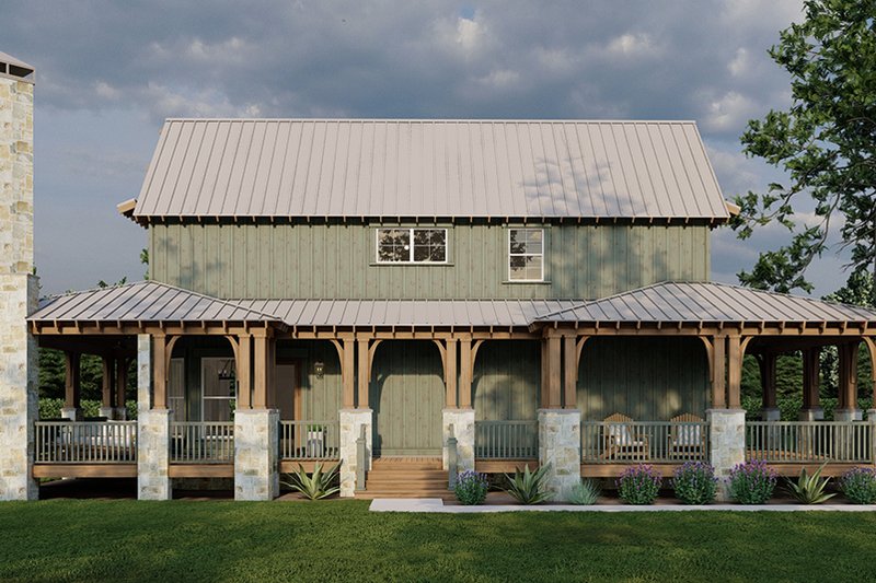 House Design - Exterior - Other Elevation for Country House Plan #17-2434 - 3 bed, 2 bath