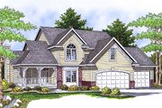 Country Style House Plan - 4 Beds 3.5 Baths 2372 Sq/Ft Plan #70-599 