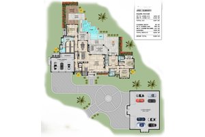 Floor Plan - Main Floor for Modern House Plan #548-64 - 6 bed, 5.5 bath