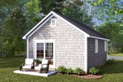 Cottage Style House Plan - 1 Beds 1 Baths 384 Sq/Ft Plan #513-2277 