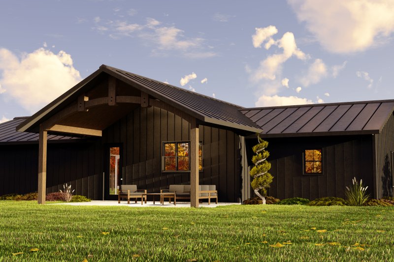 House Plan Design - Exterior - Rear Elevation 1 for Barndominium House Plan #1064-267 - 2 bed, 2 bath