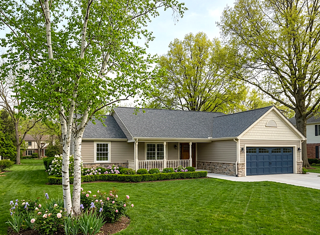 Exterior - Front Elevation 2 for Ranch House Plan #30-115 - 3 bed, 2 bath