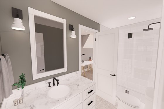 Interior - Bathroom for Farmhouse House Plan #51-1569 - 3 bed, 3 bath