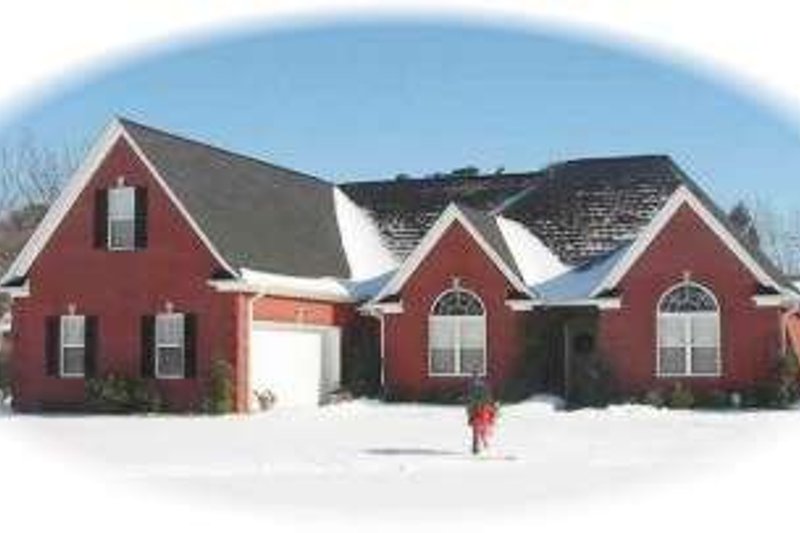 Exterior - Front Elevation 2 for European House Plan #81-1517 - 3 bed, 3 bath